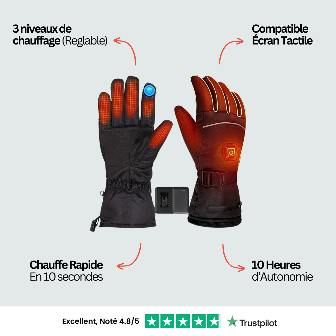 Gants Chauffants Unisexe | Heated X